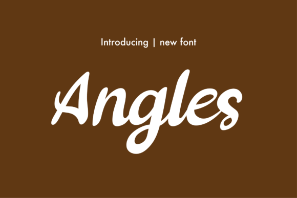 Angles: A Flowing Script Handwritten Font for Editorial Design