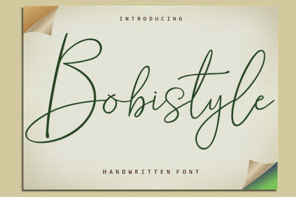 Bobistyle: The Perfect Script Handwritten Font for Crafters