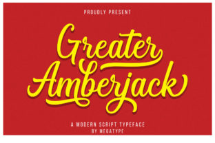 Greater Amberjack Font for Handmade Brands