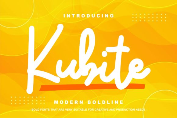 Kubite: A Sweet Script Handwritten Font for Editors