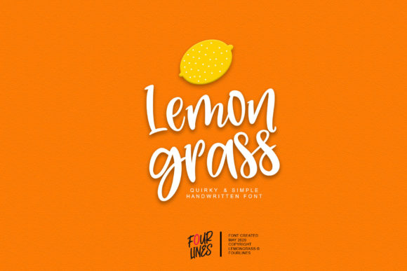 Lemon Grass: A Quirky Handwritten Font for Branding