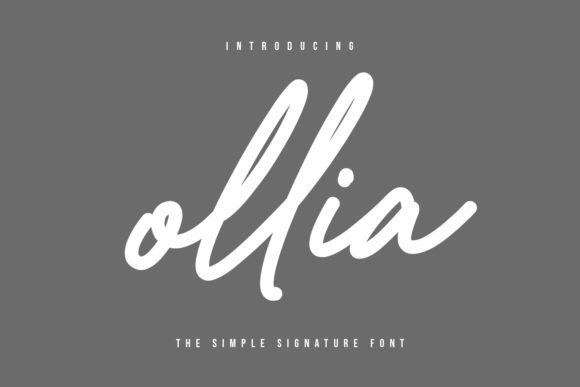 Ollia Font Review: A Script Handwritten Typeface for Branding