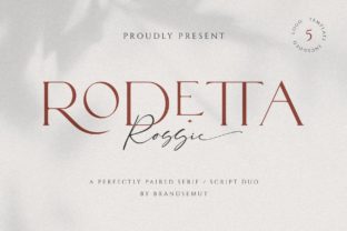 Rodetta Rossie: A Typeface for Elegant Handmade Brands