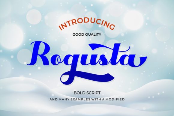 Rogusta: A Vintage Script Font for Editorial Design