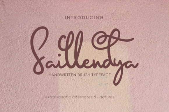 Saillendya: The Elegant Script Font for Makers