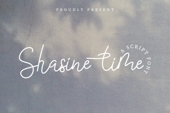 Shasine Time Font for Small Business Branding