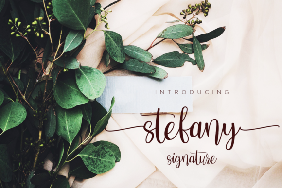 Stefany: A Script Handwritten Font for Digital Design