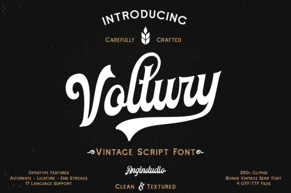 Voltury: A Refined Script Handwritten Typeface