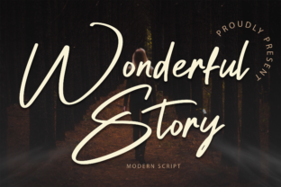 Wonderful Story: A Script Handwritten Font for Elegant Editorial Design