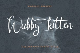 Wubby Kitten: A Script Handwritten Typeface for Editorial Design
